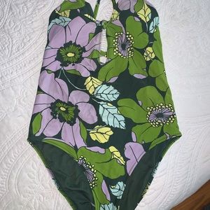 Floral aerie one piece swim